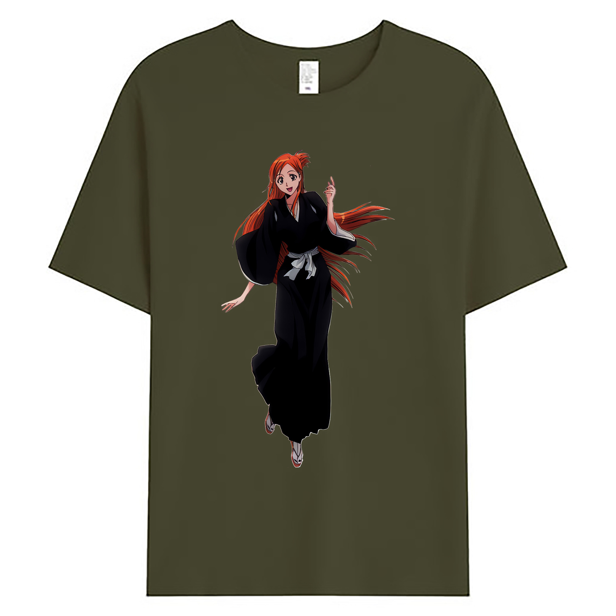 （画像用） ブリーチ 井上織姫（いのうえおりひめ） BLEACH Inoue Orihime 綿100％ メンズ半袖Tシャツ｜肌触りやわらか＆通気性
